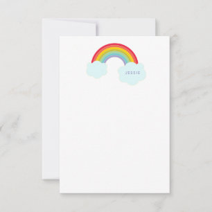 Retro Rainbow Flat Card Kids Stationery
