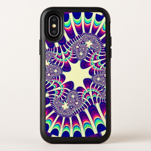 Retro Rainbow Flower OtterBox Symmetry iPhone X Case