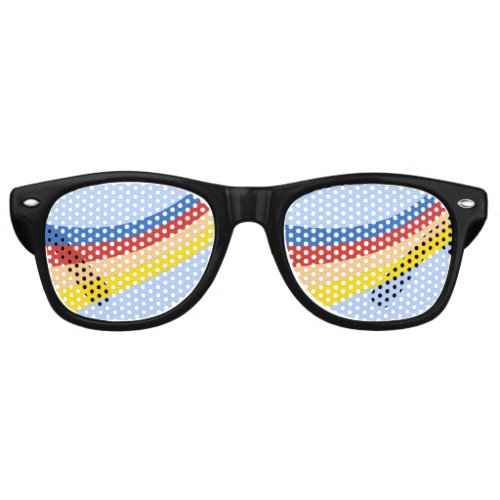 Retro Rainbow Gay Pride Party Sunglasses