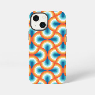 Retro Rainbow Geometric Pattern iPhone 13 Mini Case