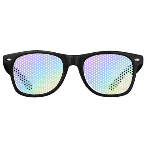 Retro Rainbow Ombre Gradient Blur Abstract Design Retro Sunglasses