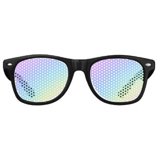 Retro Rainbow Ombre Gradient Blur Abstract Design Sunglasses