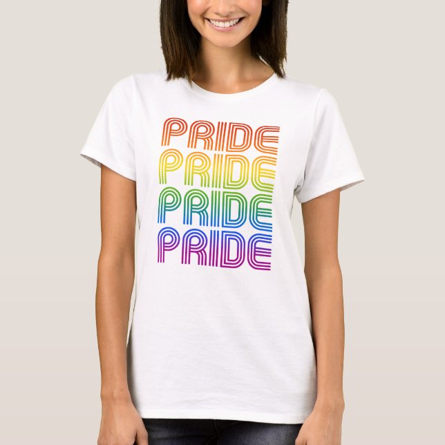 Retro Rainbow Pride T-Shirt (Front)