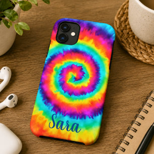 Retro Rainbow Tie Dye iPhone 11 Case