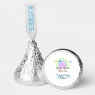 Retro rainbow twinkle twinkle little stars baby sh hershey®'s kisses®