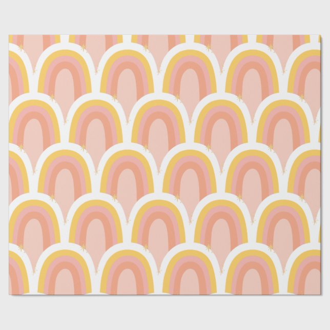 Retro Rainbow Wrapping Paper (Seam)