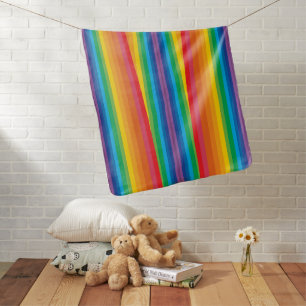 Retro Rainbows Baby Blanket