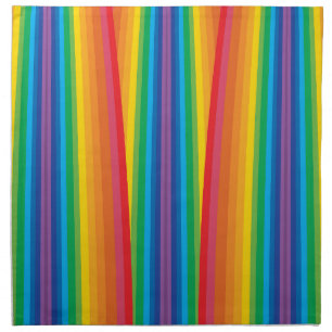 Retro Rainbows Cloth Napkins (Set or Single)