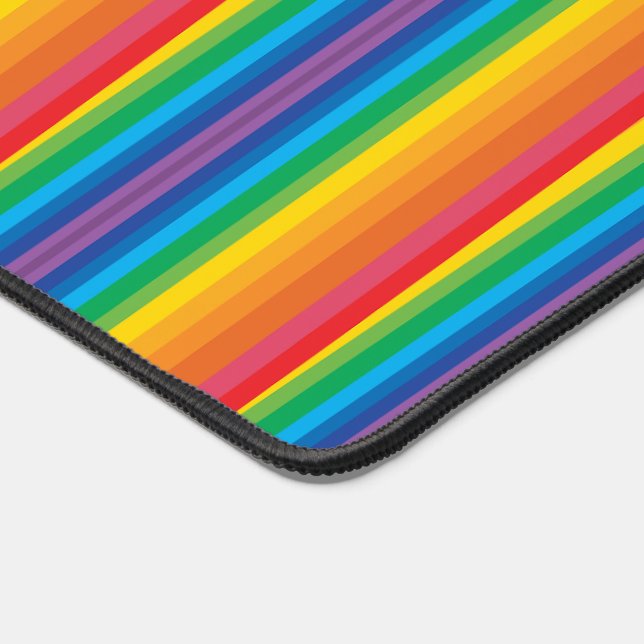 Retro Rainbows Desk Mat (Corner)