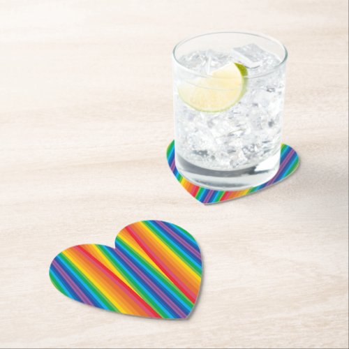 Retro Rainbows Paper Coasters