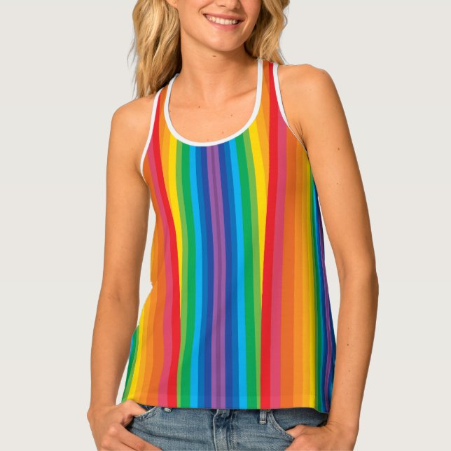 Retro Rainbows Tank Top (Front)