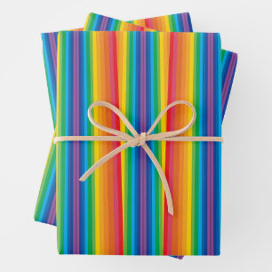 Retro Rainbows Wrapping Paper