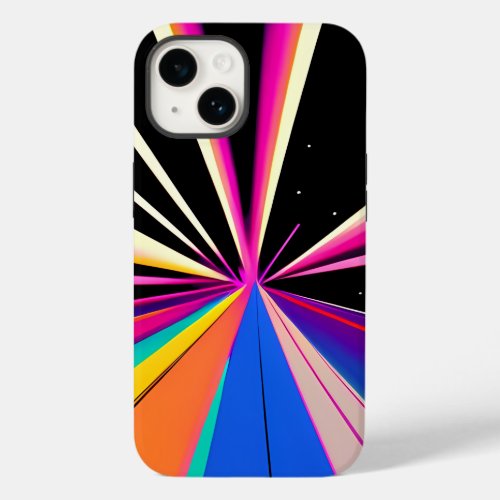 Retro raindbow colourfull stripes  Case_Mate iPhone 14 case