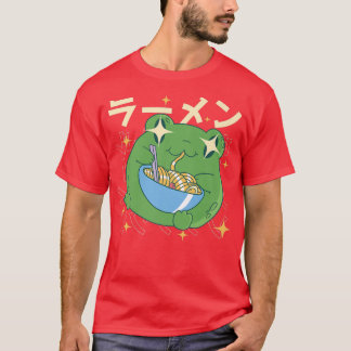 Retro Ramen Frog - Otaku Anime Manga2763 T-Shirt