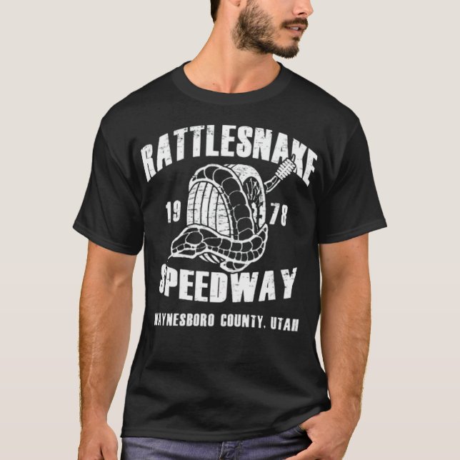 Retro Rattlesnake 1978 Speedway golf ball golf sho T-Shirt (Front)