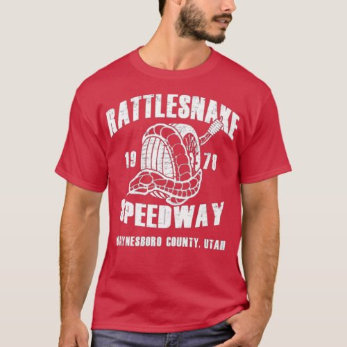 Retro Rattlesnake 1978 Speedway Vintage T_Shirt