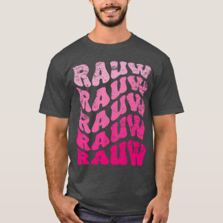 Retro Rauw First Name Personalized Rauw Groovy Vin T-Shirt
