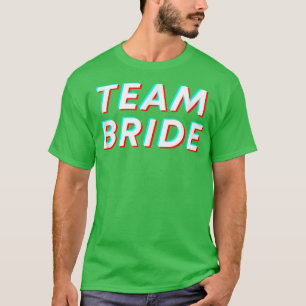 Retro Rave Festival Team Bride Bachelorette Party T-Shirt