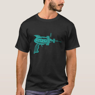 Retro Ray Gun in Teal T-Shirt
