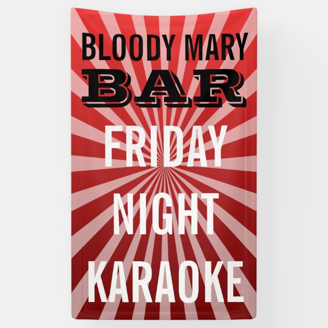 Retro Rays white transp. + your backgr. & ideas Banner (Vertical)