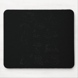 Retro Reading Ducks Graphic Sch Ducks Bookworm Mouse Pad