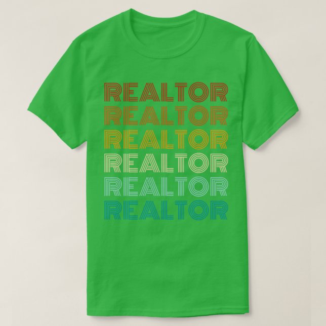Retro Real Estate Agent T-Shirt (Design Front)