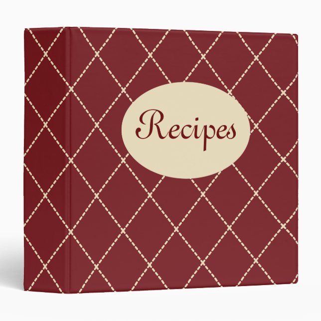 Retro Recipe Binder (Front/Spine)