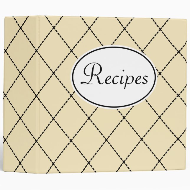 Retro Recipe Binder (Front/Spine)