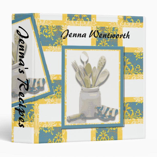 Retro Recipe Binder (Front/Spine)