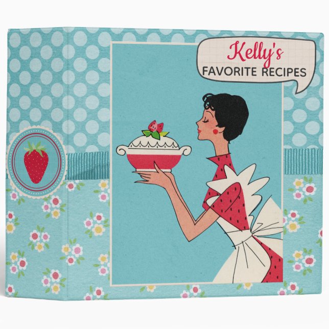 Retro Recipe Binder (Front/Spine)
