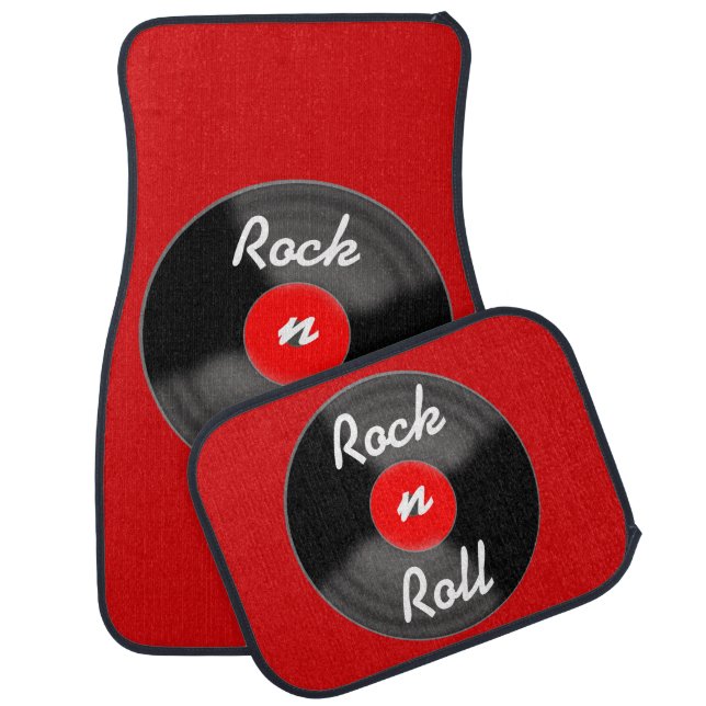 Retro Record Car Mats (Set)