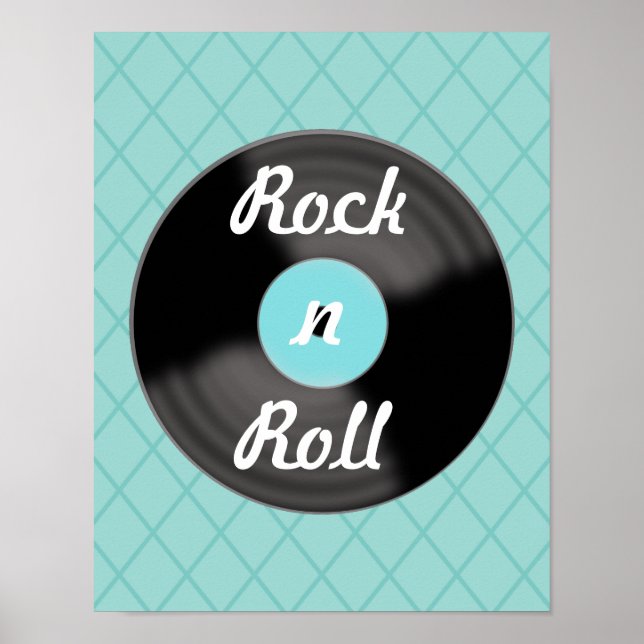 Retro Record Music Wall Art Poster Print Decor (Front)