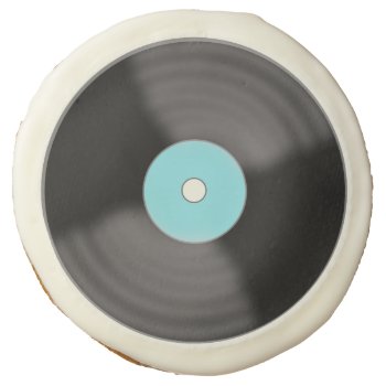 Retro Record Party Cookies Gift by suncookiez at Zazzle