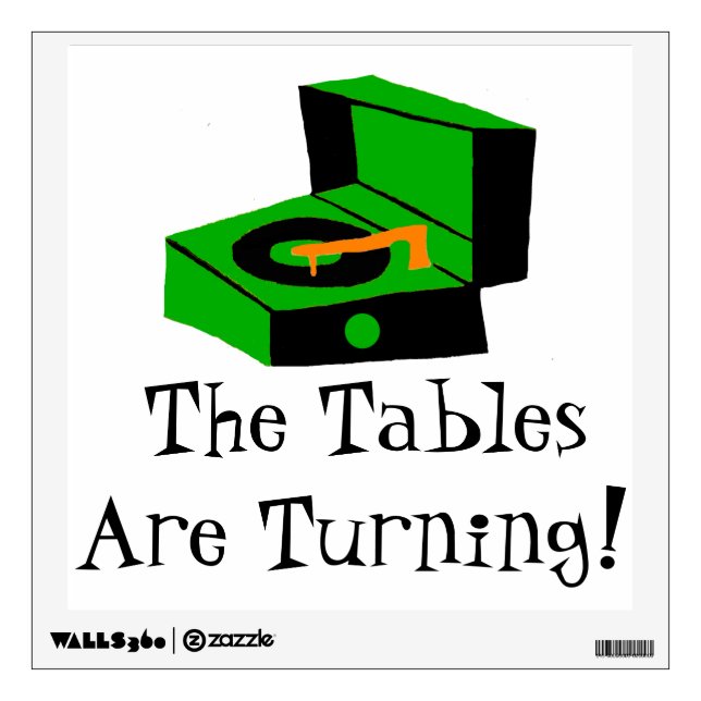 Retro Record Player Wall Decal (Front)