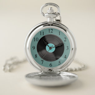 Retro Record Pocket Watch Gift