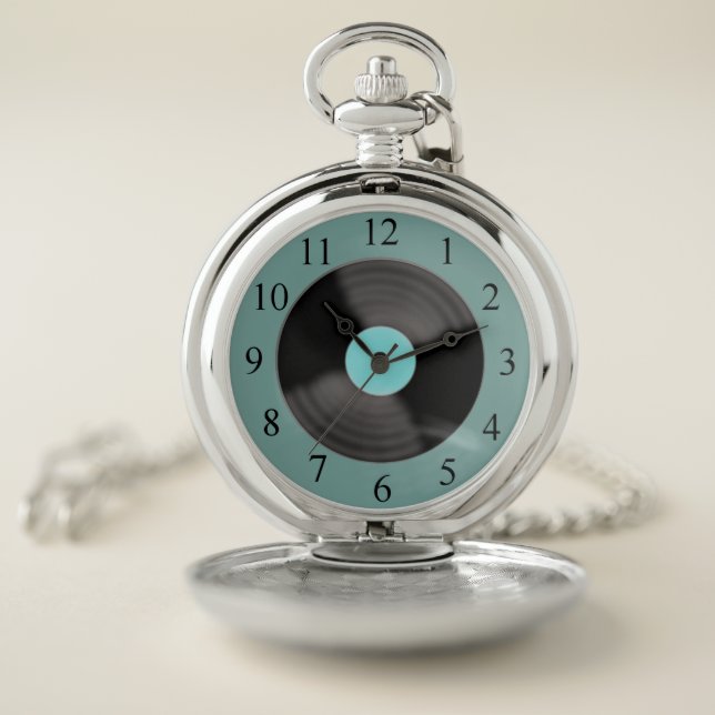 Retro Record Pocket Watch Gift (Inside)