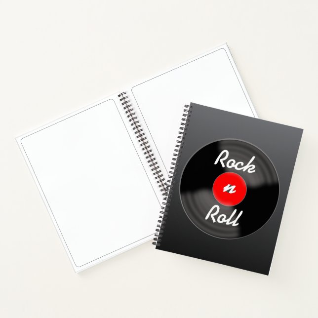 Retro Record Sketchbook Gift Notebook (Inside)
