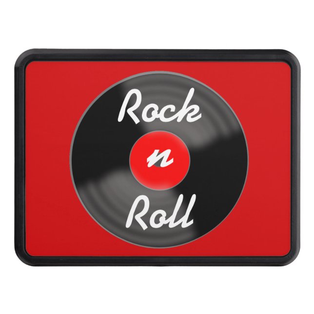 Retro Record Trailer Hitch Cover (Front)