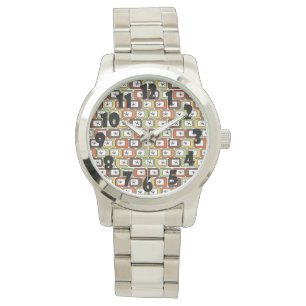 Retro Rectangles with Starbursts  Watch