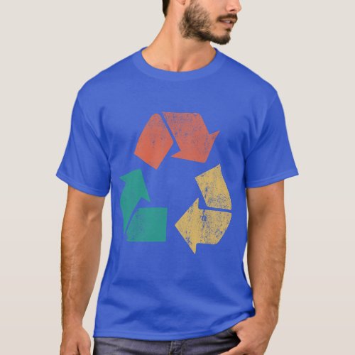 Retro Recycle Logo Protect Nature Earth Day Men Wo T_Shirt