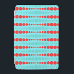 Retro Red and Turquoise Dots iPad Mini Cover<br><div class="desc">Whoever said, “Dot, dot not a lot, ” never saw this Retro Red and Turquoise Dots iPad Mini Cover. It features an aqua background with rows of vibrant red and turquoise circles in graduated sizes. This vintage inspired pattern is like the Russian nesting dolls of the polka dot world! It’s...</div>