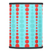 Retro Red and Turquoise Dots Lamp Shade (Right)
