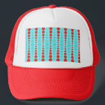 Retro Red and Turquoise Dots Trucker Hats<br><div class="desc">Whoever said, “Dot, dot not a lot, ” never saw this Retro Red and Turquoise Dots Trucker Hat. It features an aqua background with rows of vibrant red and turquoise circles in graduated sizes. This vintage inspired pattern is like the Russian nesting dolls of the polka dot world! It’s retro....</div>