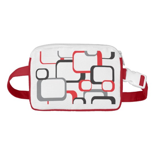 red and black fanny pack