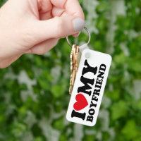 I love my boyfriend hot sale keychain