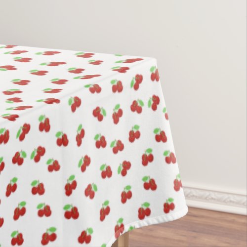 Retro Red Cherries Cherry Pattern Tablecloth