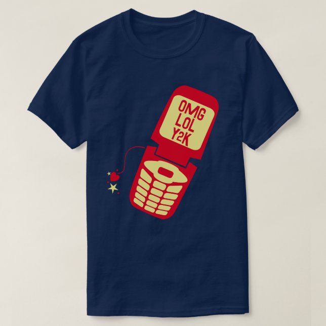 Retro Red Flip Phone T-Shirt (Design Front)