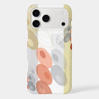Retro Red & Grey Mod Bubbles Abstract Art Pattern iPhone 17 Pro Max Case