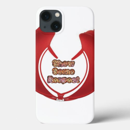 Retro Red Hakuna Matata Gifts show some respect iPhone 13 Case