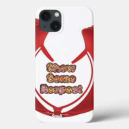 Retro Red Hakuna Matata Gifts show some respect.pn iPhone 13 Case